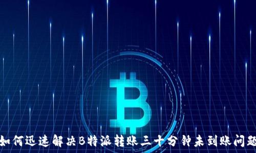   
如何迅速解决B特派转账三十分钟未到账问题